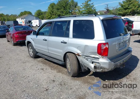 2005 Honda Pilot Ex-L из США, поврежденный, VIN 2HKYF18545H514841